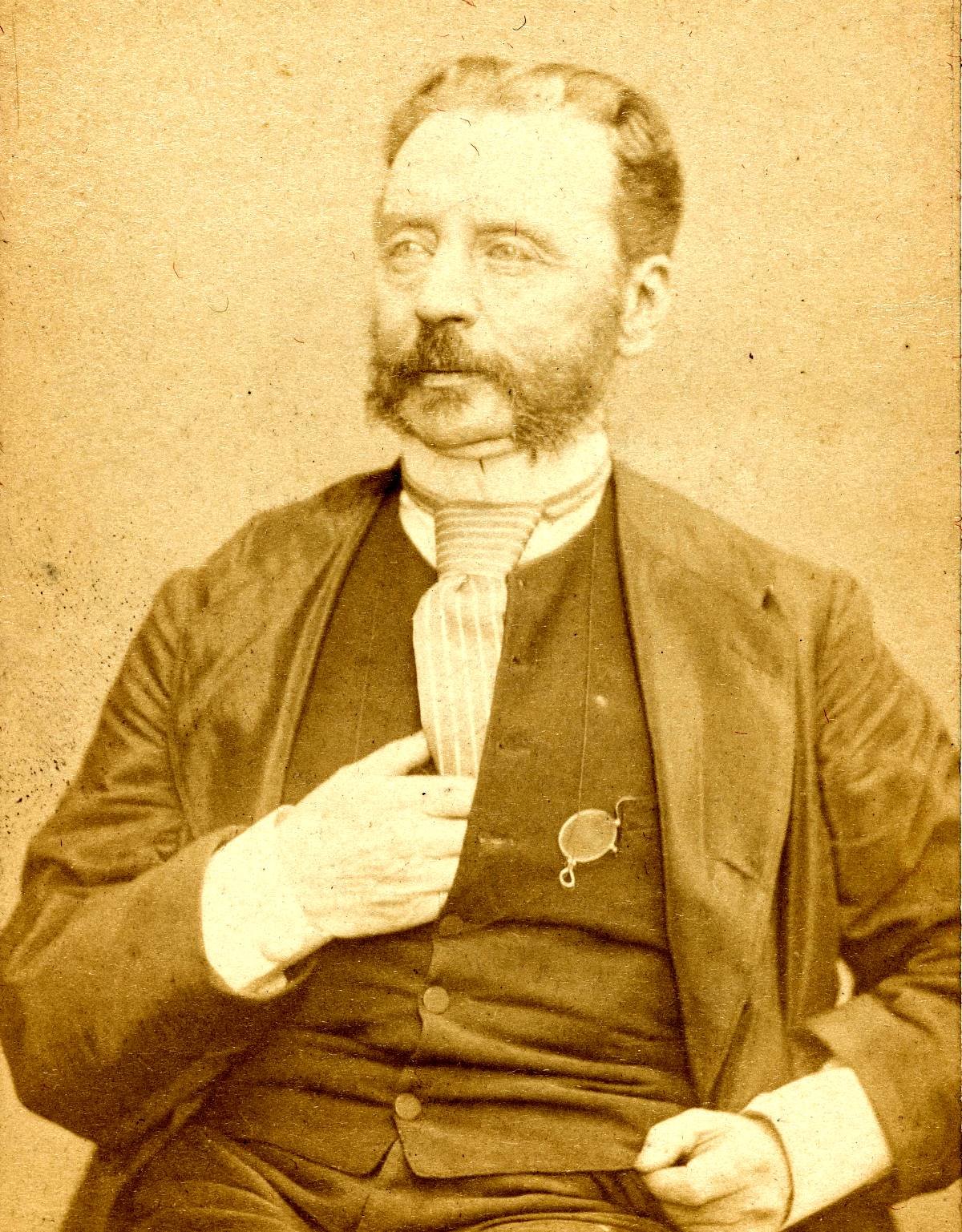Portrait de Dominique Théophile Régère de Montmore (1816-1893), vétérinaire, journaliste et membre de la Commune en 1871.